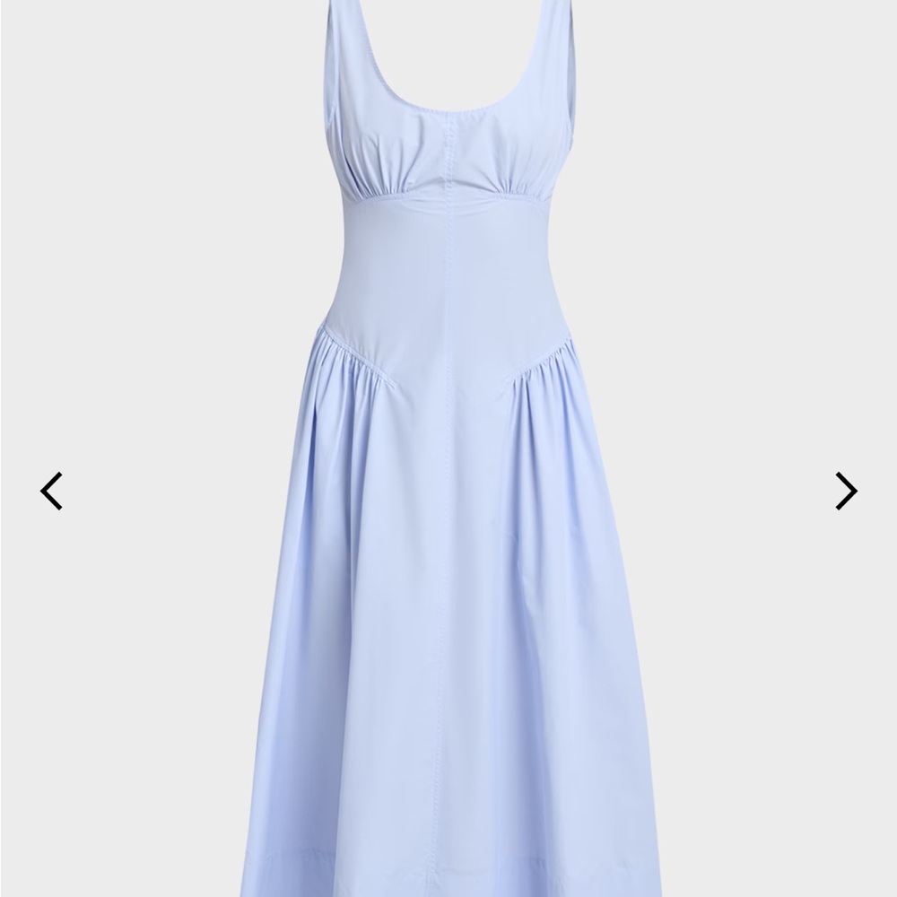 Proenza Schouler Light Blue Scoop-Neck Maxi Dress